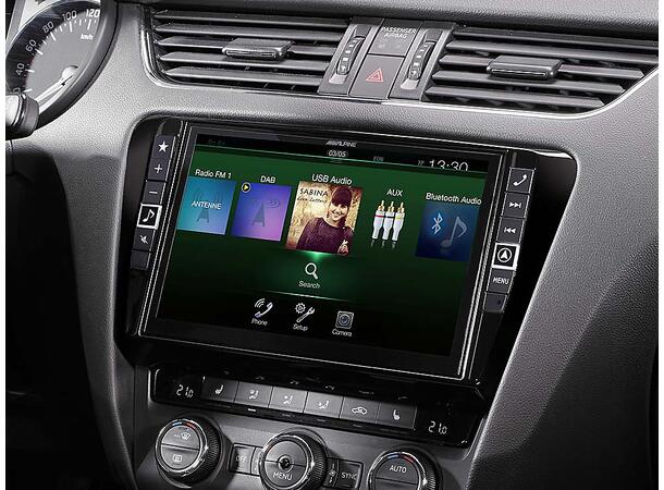 Alpine X901D-OC3 Premium Skoda Octvia 3 9" skjerm DAB+ 4x50W BT, USB, HDMI, Flac